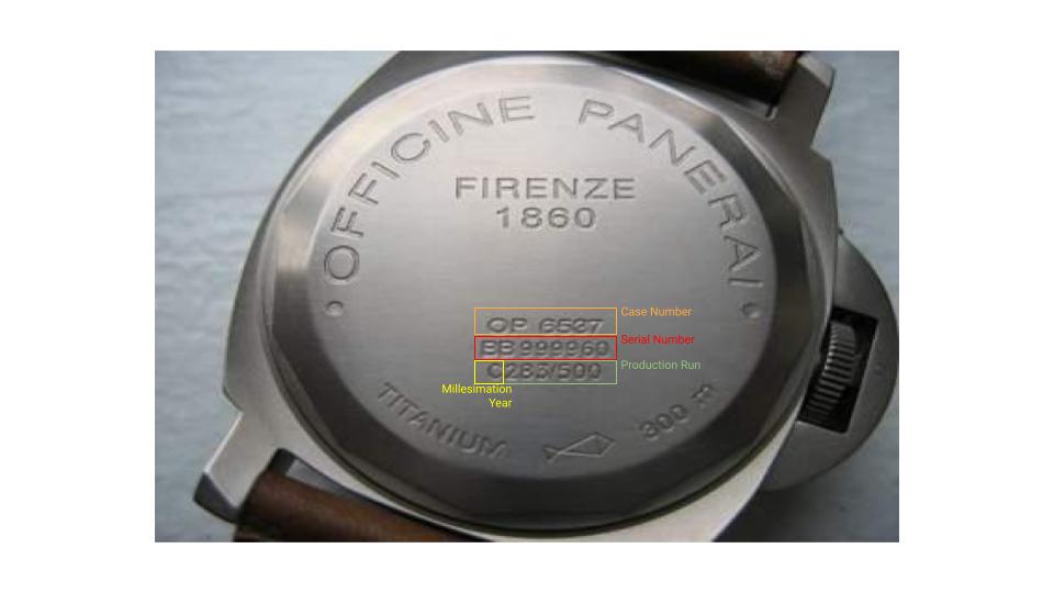 Panerai Serial Numbers Guide - Watch Limit