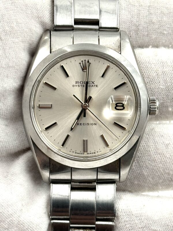 Rolex Oysterdate Precision Silver Dial Stainless Steel  display picture 3